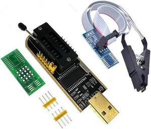 CH341A 24 25 Series Flash BIOS USB Programmer Module + SOIC8 SOP8 Test Clip For EEPROM 93CXX / 25CXX / 24CXX DIY Kit