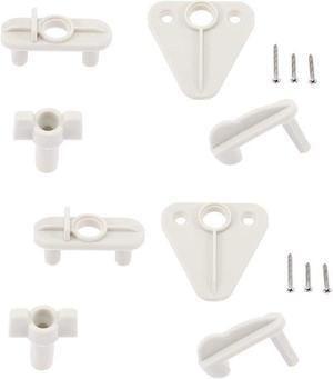 2pcs Pontoon Boat Gate Latch Replacement Kit for Square Frames 1-1.25 Inch