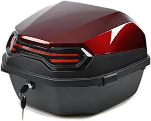 Acaigel Large Capacity Waterproof Motorcycle Tail Box with Night Reflective Light