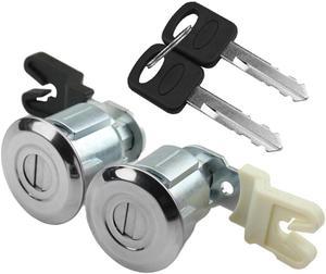 FYUU Door Lock Cylinder Set With 2 Keys For Ford Econoline Van Super Duty Truck Mazda