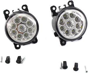 FYUU 2pcs LED Front Bumper Fog Lights Lamp For Ford Lincoln Subaru Nissan