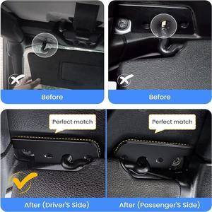 Fyuu Sun Visor Clips Repair Kit for Jeep Wrangler JL 2018-2023 for Gladiator 2020-2023