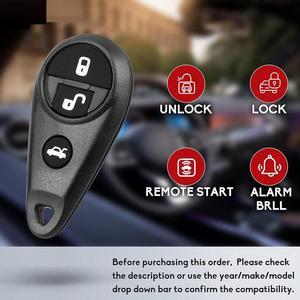 Remote Keyless Entry Key Fob For Subaru Forester Impreza