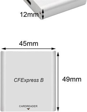 Card Reader for CFexpress Type B Memory Card USB 3.1 Gen2 10Gbps