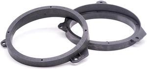 1 Pair Solid 6.5" Black Car Front Door Speaker Spacer for Subaru Forester