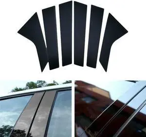 Acaigel Gloss Black Pillar Posts Door Trim Cover Left Right For Hyundai Sonata 2020-2021