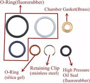 Paiying 8 Sets Fuel Injector O Ring Set & Top Seal Kit For 03-10 6.0L Diesel 904230 Paiying 8 Sets Fuel Injector O Ring Set & Top Seal Kit For 03-10 6.0L Diesel 904230