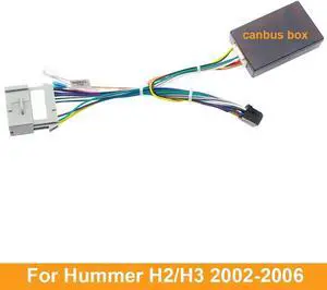 Yingshan 9" 10" Stereo Radio 16 Pin Power Wiring Harness W/ Canbus For 02-06 Hummer H2 H3