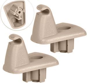 Paiying 2PCS Car Beige Sun Visor Holder Hook Clips For Chrysler 300 Dodge Charger Magnum