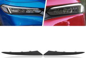 Paiying New Front Headlight Eyelid Molding Trim Strip Left & Right For Honda Civic 22 23