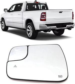 Paiying Car Mirror Glass Left Side Blind Spot + Heated For Dodge Ram 1500 2500 2019-2022