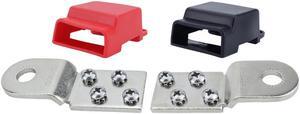 FYUU 4 Circuit Battery Terminal Fuse Block With Cover Battery Terminal Mount Kit
