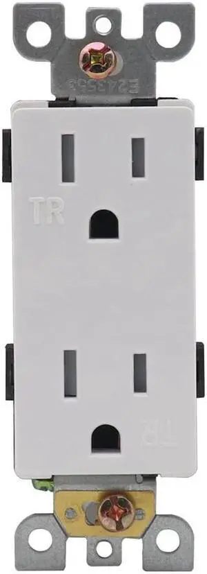 Yassdwbn 1Pc 125V 15A White US Plug Socket For Trailers, Campers, RVs, Boat, Marine Yassdwbn 1Pc 125V 15A White US Plug Socket For Trailers, Campers, RVs, Boat, Marine