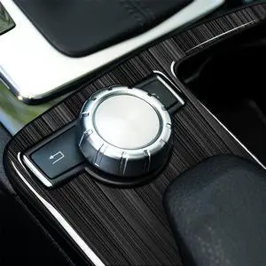 Furulu Carbon Fiber Car Cup Holder Panel Cover Trim For Mercedes Benz C E Calss  LHD