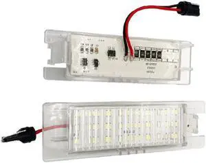 Yassdwbn 2x LED License Plate Lights For Chevrolet Malibu 13-15, Camaro 14-20, Volt 11-19