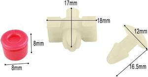 Yassdwbn 60pcs Car Exterior Plugs Door Seal Clips & Clamps Plugs For Mercedes-Benz W123