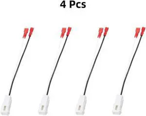 Paiying 4x Speaker Wire Harness Adapter For Jeep Compass Wrangler JK JL Fiat 500 72-7902