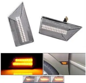 Yassdwbn Car Side Turn Signal Light 1226031, 1226289 for Opel Vectra C Signum 2002 - 2008