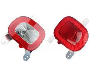 Yassdwbn Pair LED Rear Bumper Reflectors Fog Tail Backup Lights for 2015-22 Jeep Renegade
