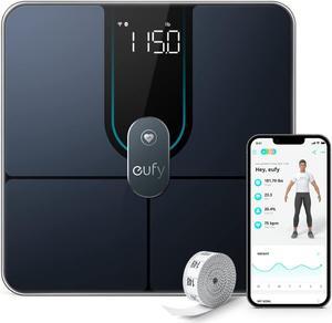 eufy by Anker Smart Scale P2 Pro Digital Bathroom Scale w/ Wi-Fi Bluetooth, 16 Measurements,Include Weight, Heart Rate, Body Fat, BMI, Muscle Bone Mass, 3D Virtual Body Mode, 50 g/0.1 lb High Accuracy