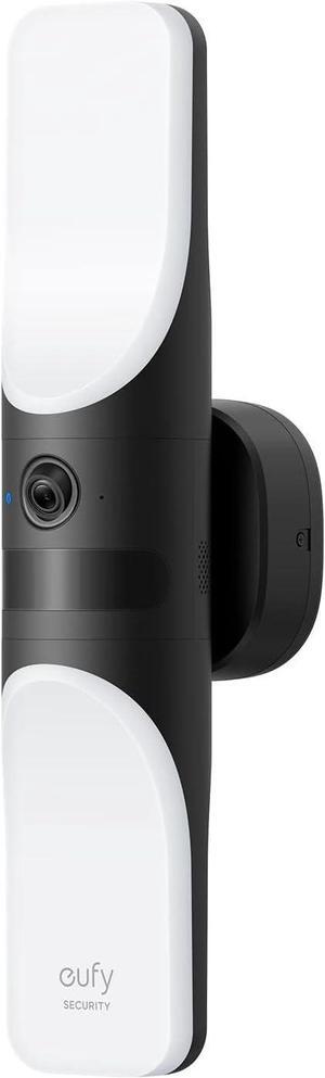 eufy Security S100 Wired Wall Light Cam,Security Camera Outdoor,2K Camera with 1200-Lumen Light,Color Night Vision,Motion Activated Light, AI Detection,IP65 Waterproof,Floodlight Camera (Renewed)