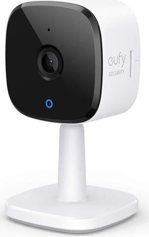 eufy Security 2K Indoor Cam, Plug-in Security Indoor Camera with Wi-Fi, IP Camera,Human and Pet AI, Works with Voice Assistants, Night Vision, Two-Way Audio, HomeBase Not Required (Renewed)