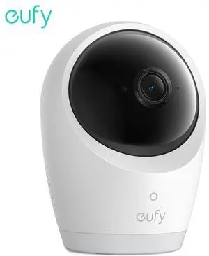 eufy Baby Monitor E21 Add-On Camera, 4K UHD Resolution, 330° Pan and 60° Tilt, 8× Zoom, Night Vision, 5000mAh Built-in Battery, ANR