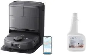 eufy Robot Vacuum Omni C28 and Cleaning solution, 15,000 Pa Suction, HydroJet Self Clean Roller Mop, Upgraded from X10 Pro, Zero-Tangle for Pet Hair, Auto Mop Washing&Drying, Self-Emptying&Refilling eufy Robot Vacuum Omni C28 and Cleaning solution, 15,000 Pa Suction, HydroJet Self Clean Roller Mop, Upgraded from X10 Pro, Zero-Tangle for Pet Hair, Auto Mop Washing&Drying, Self-Emptying&Refilling