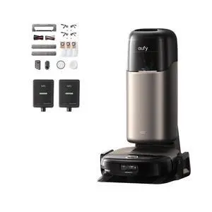 eufy Robot Vacuum Omni S2 + Accessory Kit + Hard Floor Cleaner,30,000 Pa Fade-Free Suction,99.99% Germ Removal, HydroJet 2.0 Always Self-Cleaning Roller Mop,5-Layer Filtration eufy Robot Vacuum Omni S2 + Accessory Kit + Hard Floor Cleaner,30,000 Pa Fade-Free Suction,99.99% Germ Removal, HydroJet 2.0 Always Self-Cleaning Roller Mop,5-Layer Filtration