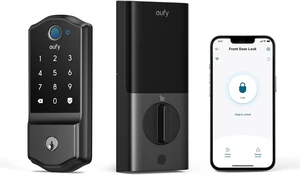 eufy Security Smart Lock C220, Fingerprint Keyless Entry Door Lock
Built-in Wi-Fi, App Remote Control, Up to 8-Month Battery, Front Door Smart Lock Deadbolt, IP53, Black, Traditional eufy Security Smart Lock C220, Fingerprint Keyless Entry Door Lock
Built-in Wi-Fi, App Remote Control, Up to 8-Month Battery, Front Door Smart Lock Deadbolt, IP53, Black, Traditional