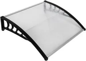 TakeIt Door Window Awnings Canopy Exterior Front Door Eaves Sun Rain Protection Cover 39.38" x 37.8" x 9.8"