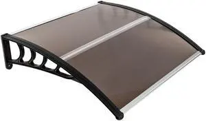 TakeIt Door Window Awnings Canopy Exterior Front Door Eaves Sun Rain Protection Cover 39.38" x 37.8" x 9.8"