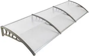 TakeIt Door Window Awnings Canopy Exterior Front Door Eaves Sun Rain Protection Cover 118" x 37.8" x 9.8"