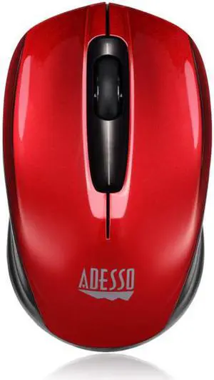 Adesso iMouse S50R - 2.4GHz Wireless Mini Mouse - Optical - Wireless - Radio Frequency - Red - USB - 1200 dpi - Computer, Notebook - Scroll Wheel - 3 Button(s) - Symmetrical Adesso iMouse S50R - 2.4GHz Wireless Mini Mouse - Optical - Wireless - Radio Frequency - Red - USB - 1200 dpi - Computer, Notebook - Scroll Wheel - 3 Button(s) - Symmetrical