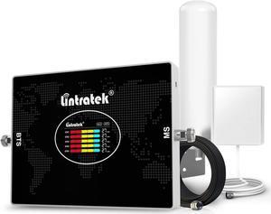 Lintratek Cell Phone Signal Booster for Verizon AT&T T-Mobile 5G & 4G LTE on Band 2/4/5/12/13/17 Cellular Amplifier Repeater - Enhances Voice & Data in Home/Office Up to 6,000 Sq Ft,FCC Approved