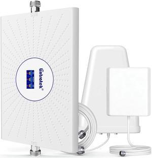 Lintratek Cell Phone Booster Work on Band 2/4/5 for Tules Bell Rogers 5G 4G LTE 3G Cell Phone Signal Booster for House AGC Function 70dB High Gain Large Coverage