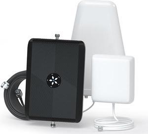 Cell Phone Signal Booster, 3G 4G 5G Band 2/4/5/12/13/17/66 Full Band Cell Phone Signal Booster for Home & Cottage & Office Suitable for All Canadian Carriers-Telus, Bell, Rogers, Fido ISED Approved