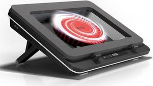 IETS GT600  Laptop Cooling Pad Equipped with Gigantic Turbo-Fan(5.5inch Diameter),Sealed Foam for Rapid Cooling Gaming Laptop,14.1-19.3 inch Laptop Cooler with Dust Filter GT500B0