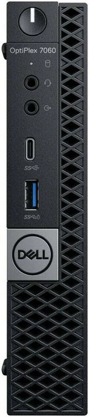 Dell Optiplex 7060 Micro Form Factor Desktop, Intel 6-Core i7 8700T 2.4Ghz, 8 GB DDR4, 256GB NVMe M.2 SSD, USB Type C, Windows 10 Pro