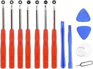 Cell Phone Repair Tools Kit Precision Screw Driver Disassemble Set Small Magnetic Opening Pry Tool For Fix Cell Phone, iPhone, iPad, Tablet 13 PCS