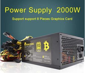 iSZEYU 2000W PC Mining Power Supply for Bitcoin Miner ATX 2000W PICO PSU Power Supply Ethereum 2000W ATX Power Supply Bitcoin 12V V2.31 ETH Coin Mining