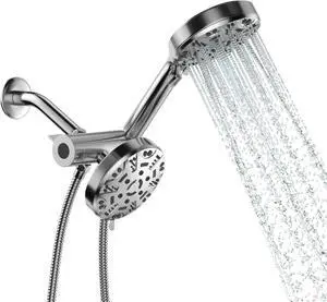 Lordear 8-Mode Rainfall Showerhead and Handheld Shower In Chrome