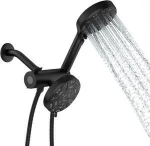 Lordear 8-Mode Rainfall Showerhead and Handheld Shower In Matte Black