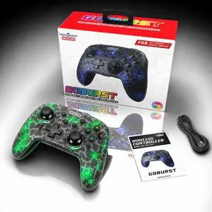MEGACOM Wireless Controller Remappable Controller for Nintendo Switch/PC/Mobile/Android/iOS/Steam - Black MEGACOM Wireless Controller Remappable Controller for Nintendo Switch/PC/Mobile/Android/iOS/Steam - Black