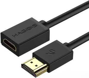 Hagibis HDMI Extension Cable 4K HD HDMI 2.0 Extender Male to Female Compatible for Projector Nintendo Switch, Xbox One S 360, PS4, TV Stick, Blu Ray Player, PS3, Wii U, HDTV Laptop PC Hagibis HDMI Extension Cable 4K HD HDMI 2.0 Extender Male to Female Compatible for Projector Nintendo Switch, Xbox One S 360, PS4, TV Stick, Blu Ray Player, PS3, Wii U, HDTV Laptop PC