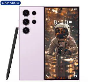 GAMAKOO G24 Ultra 128GB Dual SIM 7inch Unlocked Smartphone Mobile Phone 24MP+32MP Snapdragon8 Android 14 5000mAh Pink