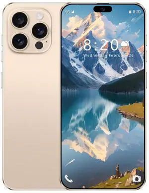 GAMAKOO G16 PRO MAX 5G Smartphone Dual Sim 6GB+128GB | 6.8 inch Screen | Android 15 | 5000 mAh Battery | 16 MP+32 MP | Cheap Unlocked Cell Phone Desert Gold