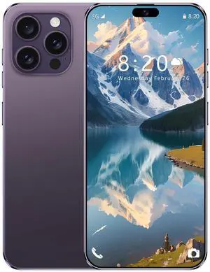 GAMAKOO G16 PRO MAX 5G Smartphone Dual Sim 6GB+128GB | 6.8 inch Screen | Android 15 | 5000 mAh Battery | 16 MP+32 MP | Cheap Unlocked Cell Phone Purple