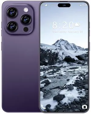 GAMAKOO G16 PRO MAX 5G Smartphone Dual Sim 8GB+256GB | 7 inch Screen | Android 15 | 6000 mAh Battery | 16 MP+32 MP | Cheap Unlocked Cell Phone Dark Purple