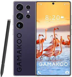 GAMAKOO G25 Ultra S Pen 5G Smartphone Dual Sim 8GB+256GB | 6.8 inch Screen | Android 15 | 6000 mAh Battery | 16MP+48MP | Cheap Unlocked Cell Phone Deep Purple